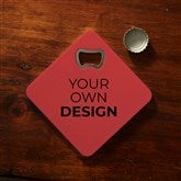 Red Bottle Opener Coaster