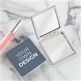 Slate Blue Compact Mirror