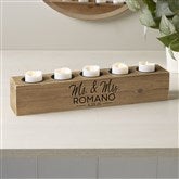 5pc Wood Tea Light Holder