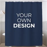 Navy Blue Shower Curtain