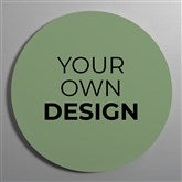 Sage Green Round Sign