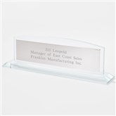 Glass Name Plate