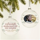 Photo Glass Ornament