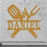 Grill Sign-Gold