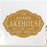 Lake House Sign-Gold