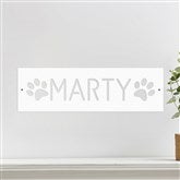 Pet Wall Sign-White