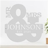 Mr. And Mrs. Sign-Silver