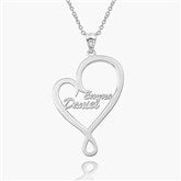 2 Name Heart Necklace