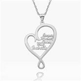 5 Name Heart Necklace