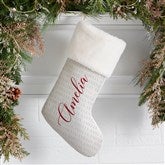 Ivory Fur Stocking