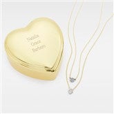 Heart Box  Hamsa Necklace