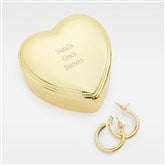 Heart Box & Small Hoop Set