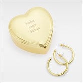 Heart Box & Large Hoop Set