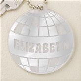 Silver Acrylic Keychain