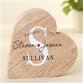 Simply Us Large Wood Heart