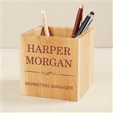 Wood Pencil Holder