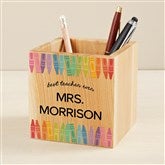 Wood Pencil Holder