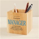 Wood Pencil Holder