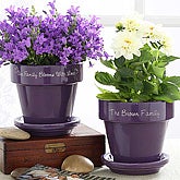 Purple Flower Pot
