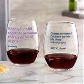 21oz. Stemless Wine Glass