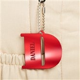 Red Acrylic Backpack Tag