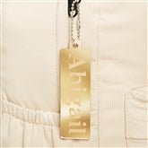 Gold Acrylic Backpack Tag