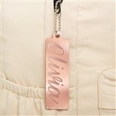 Rose Gold Acrylic Backpack Tag