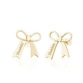 Gold Bow Earrings