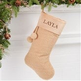 Tan Sherpa Stocking