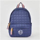 Quilted Backpack Navy