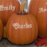 Decorative Personalized Fall Pumpkins - Large - Halloween Gifts