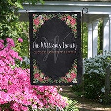 Personalized Garden Flag - Posh Floral Design - 16516