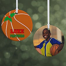 Personalized Basketball Christmas Ornaments - 16666