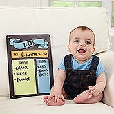 Personalized Baby Dry Erase Sign - Baby Month By Month - 16732