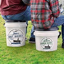 Personalized Fishing Cooler - Bait Bucket