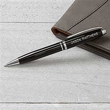 Personalized Pen - Black  Silver - 16915