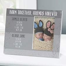 Personalized Twins Baby Frame - Precious Twins - 17081