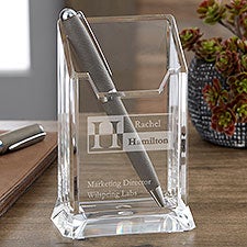 Personalized Office Pen  Pencil Holder - Sophisticated Style - 17244
