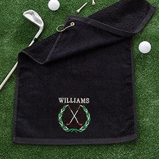 Personalized Golf Towel - Performance Golf Crest - 17326