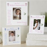 Personalized May God Bless Me First Communion Photo Frame - 1745