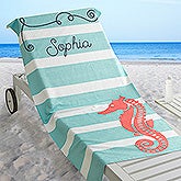 Personalized Beach Towel - Nautical - 17489