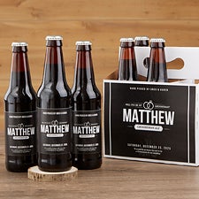 Personalized Groomsman Beer Bottle Labels  Bottle Carrier - Will You Be My Groomsman? - 17669