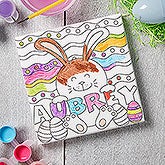 Personalized Coloring Canvas Print - Easter Bunny - 17955