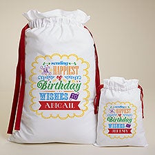 Personalized Birthday Canvas Gift Bag - 17975