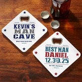 Personalized Beer Bottle Opener Coaster - 18002