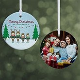 Personalized Reindeer Family Christmas Ornaments - 18063