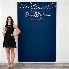 Personalized Photo Backdrop - Twinkle Lights - 18218