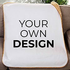 Design Your Own Personalized Sherpa Baby Blanket  - 18399