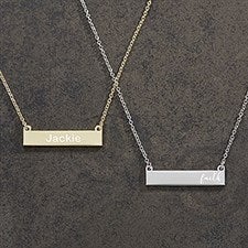 Custom Nameplate Necklaces For Her - 18432