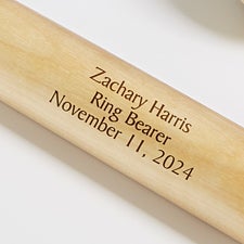Personalized Mini Baseball Bats - Ring Bearer Gift - 18494